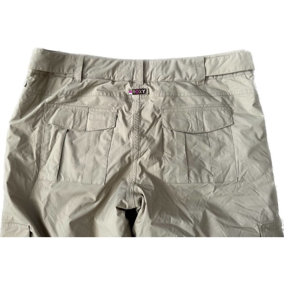 Roxy Snowboard Ski Snowboard Snowpants Utility 5,000mm Khaki Size XL - Picture 3 of 7